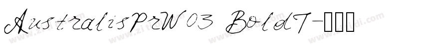 AustralisPrW03 BoldI字体转换